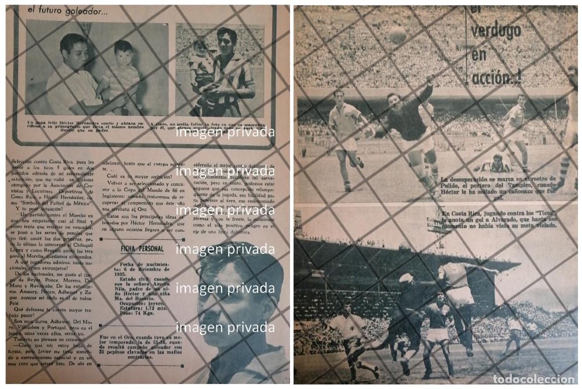 Poster collecting: AFICHE RETRO FUTBOLISTA. HECTOR HERNADEZ EL CHALE 1963
