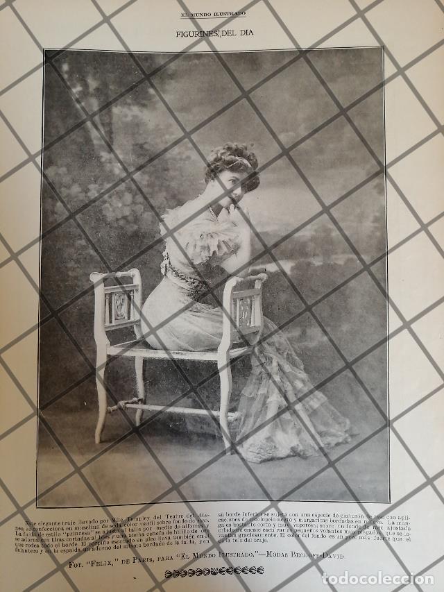 Poster collecting: CARTEL PUBLICITARIO ANTIGUO 1907 VESTIDOS. CASA BECHOFF-DAVID