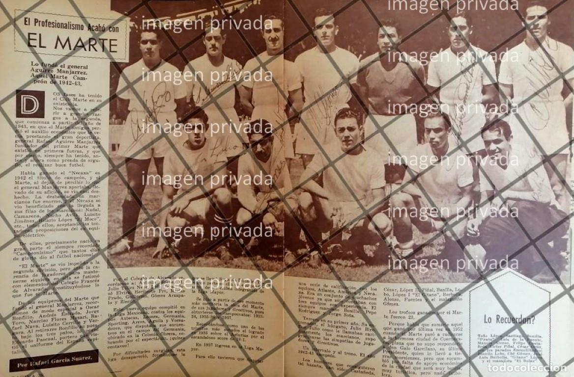 Poster collecting: AFICHE RETRO CLUB MARTE 1963 FUTBOL