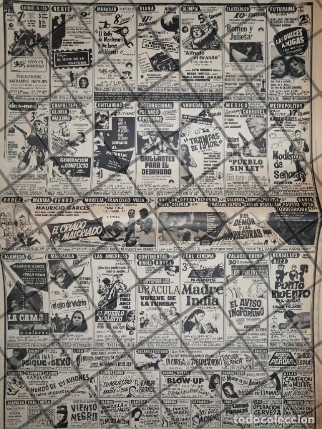 Poster collecting: CARTELERA DE CINE RETRO 30 NOVIEMBRE 1969
