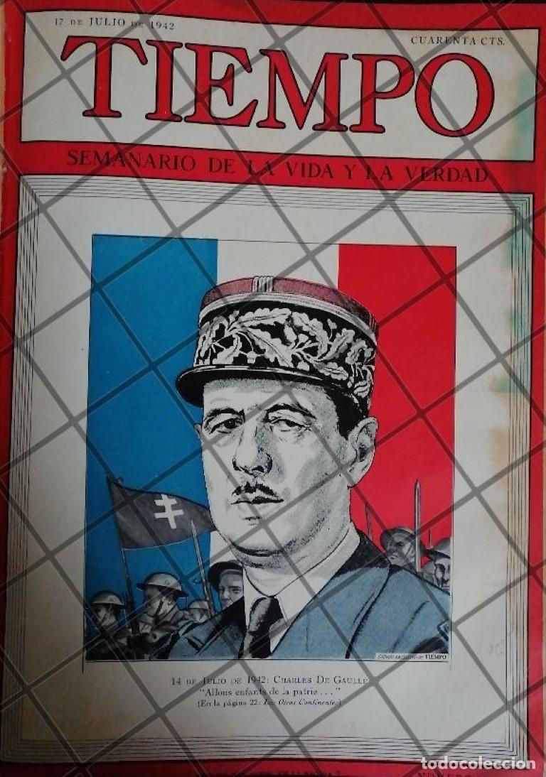 Poster collecting: PORTADA ANTIGUA. GENERAL. CHARLES DE GAULLE 1942