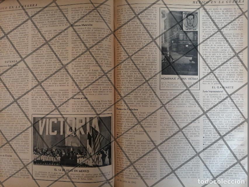Poster collecting: AFICHE RETRO MEXICO EN GUERRA 1942 Y MAS NOTAS
