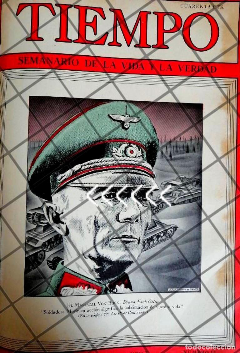 Poster collecting: PORTADA ANTIGUA. MARISCAL FEDOR VON BOCK 1942