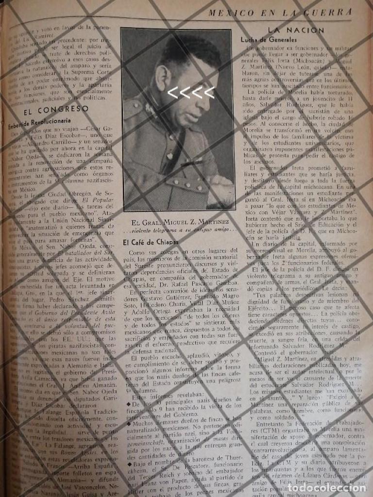 Collectionnisme d'affiches: AFICHE RETRO GRAL. MIGUEL F. MARTINEZ Vs FELIX IRETA 1942