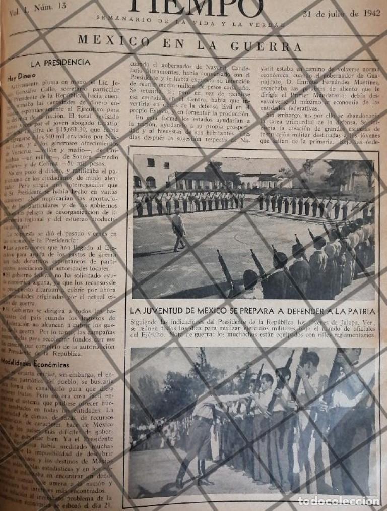 Collectionnisme d'affiches: AFICHE RETRO MEXICO EN GUERRA 1942 -3
