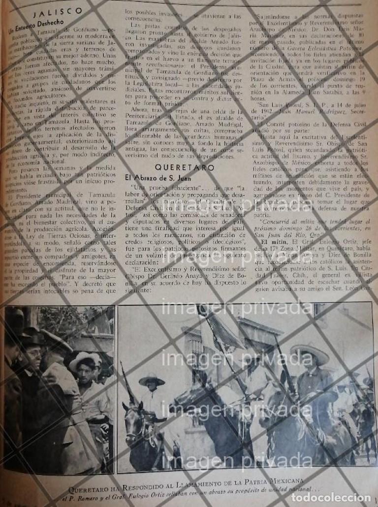 Collectionnisme d'affiches: AFICHE RETRO QUERETARO SE PREPARA PARA LA GUERRA 1942
