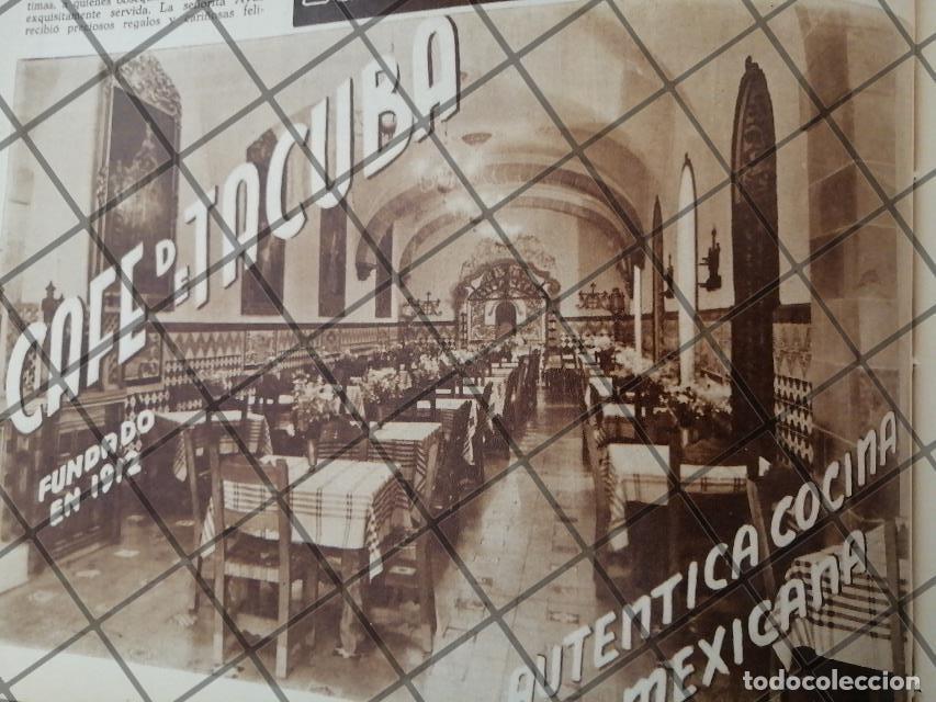 Collectionnisme d'affiches: CARTEL ANTIGUO CAFETERIA TACUBA Y OTROS 1948