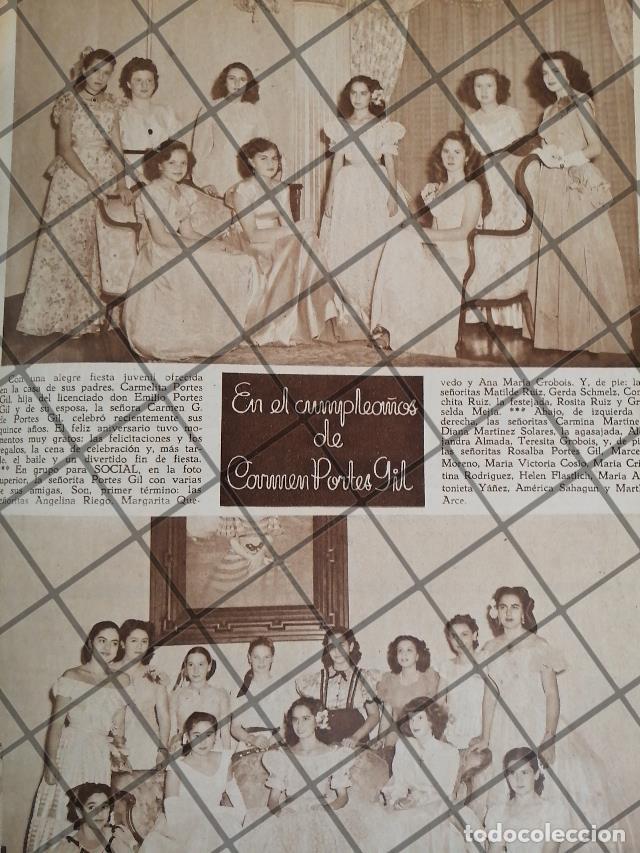 Poster collecting: AFICHE ANTIGUO CUMPLEA&Ntilde;OS DE CARMEN PORTES GIL 1948