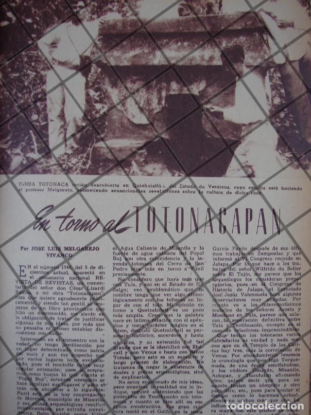 Poster collecting: AFICHE RETRO DESCUBREN TUMBA, RUINAS TIAHUIXTLAN 1944