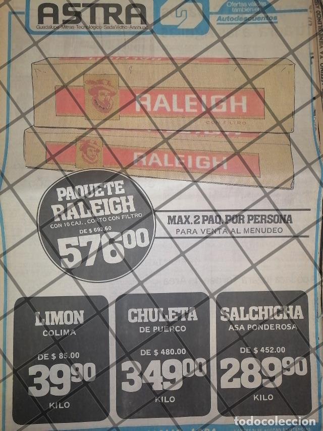 Collectionnisme d'affiches: CARTEL PUBLICITARIO RETRO DE MONTERREY TIENDAS ASTRA 1984 2