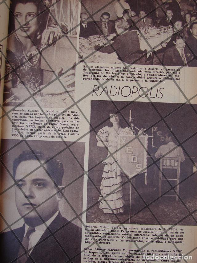 Collectionnisme d'affiches: AFICHE RETRO RADIO DIFUSORA XEDS Y MERCEDEZ CARAZA 1943