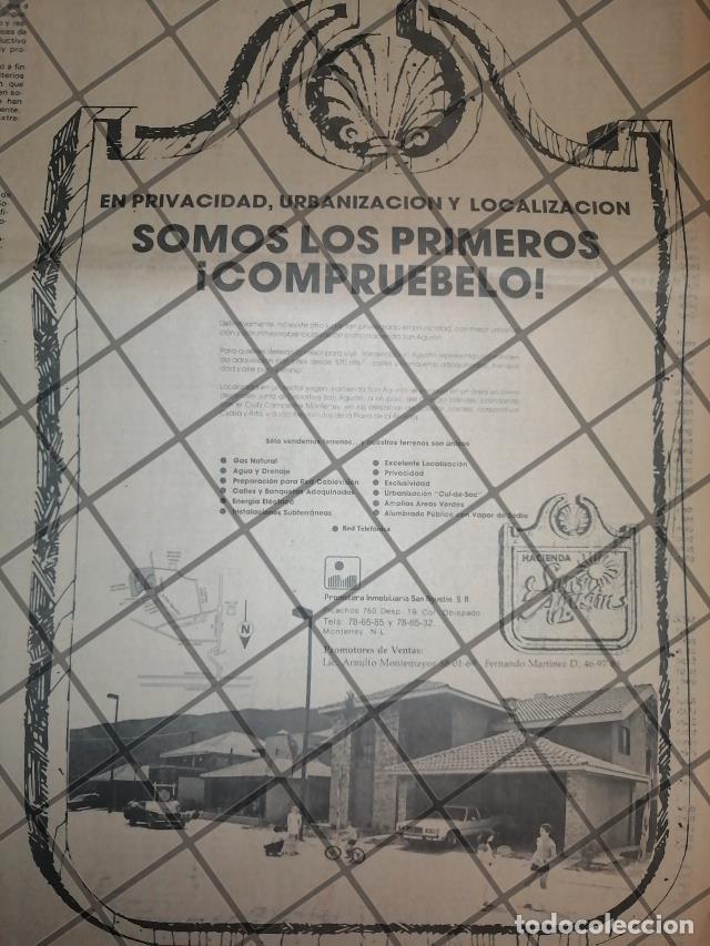 Collectionnisme d'affiches: CARTEL PUBLICITARIO RETRO COL. HACIENDA SAN AGUSTIN 1984 N.L