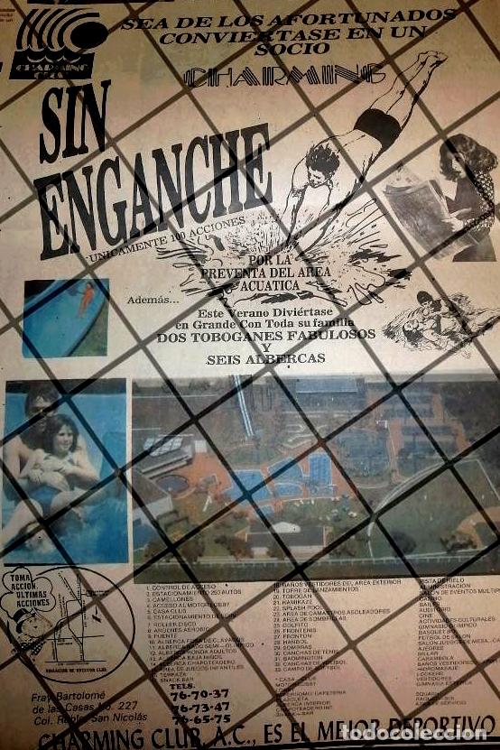 Collectionnisme d'affiches: CARTEL PUBLICITARIO RETRO CHARMING CLUB 1984 MONTERREY