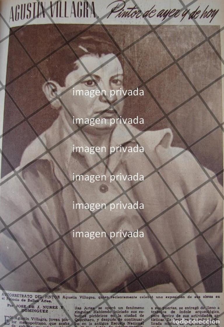 Collectionnisme d'affiches: AFICHE RETRO EL PINTOR AGUSTIN VILLAGRA 1944