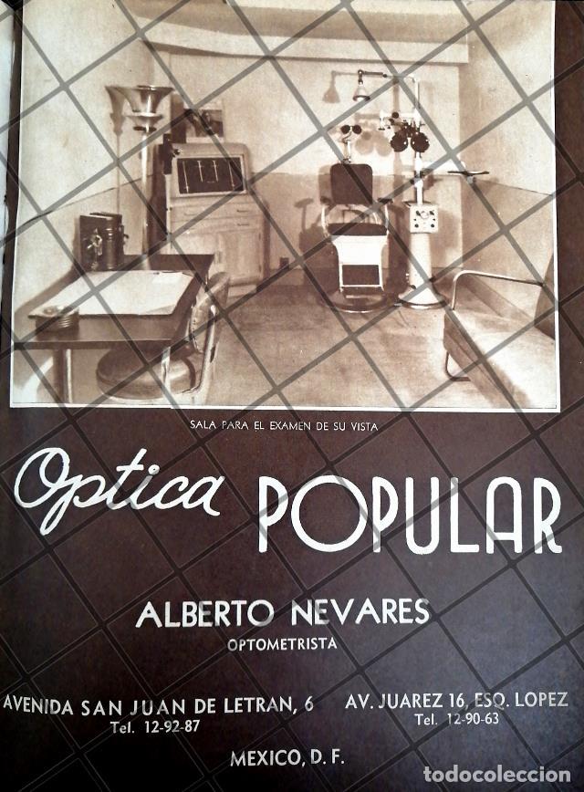 Colecionismo de cartazes: CARTEL PUBLICITARIO OPTICA POPULAR. ALBERTO NEVARES 1948 2