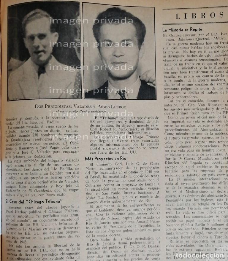 Colecionismo de cartazes: AFICHE RETRO JOSE PAGES LLERGO DIRECTOR DEL OCCIDENTAL 1942