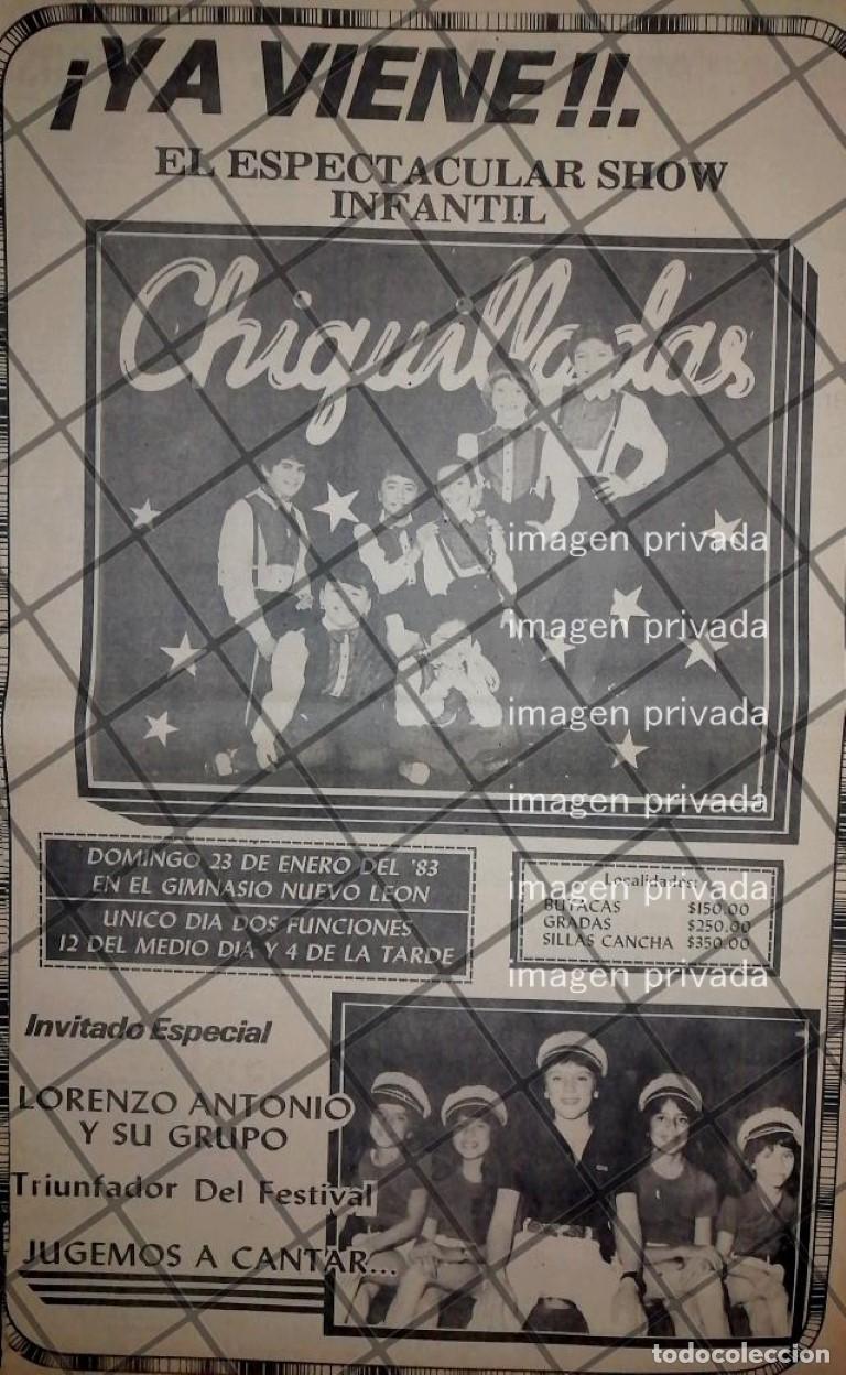 Colecionismo de cartazes: CARTEL RETRO CONCIERTO LORENZO ANTONIO Y CHIQUILLADAS MONTERREY 84