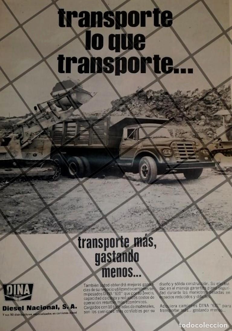 Colecionismo de cartazes: CARTEL RETRO CAMIONES DE VOLTEO DINA 1969. T POSTER