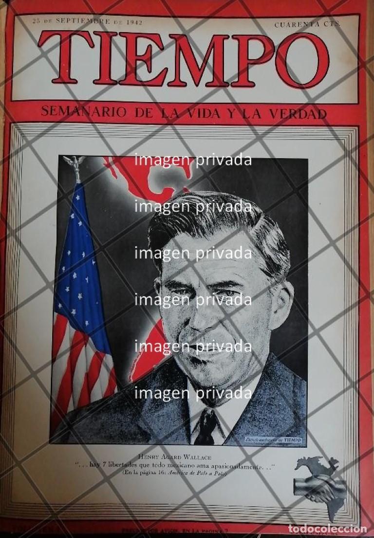 Colecionismo de cartazes: PORTADA ANTIGUA HENRY AGARD WALLACE Y MEXICO 1942