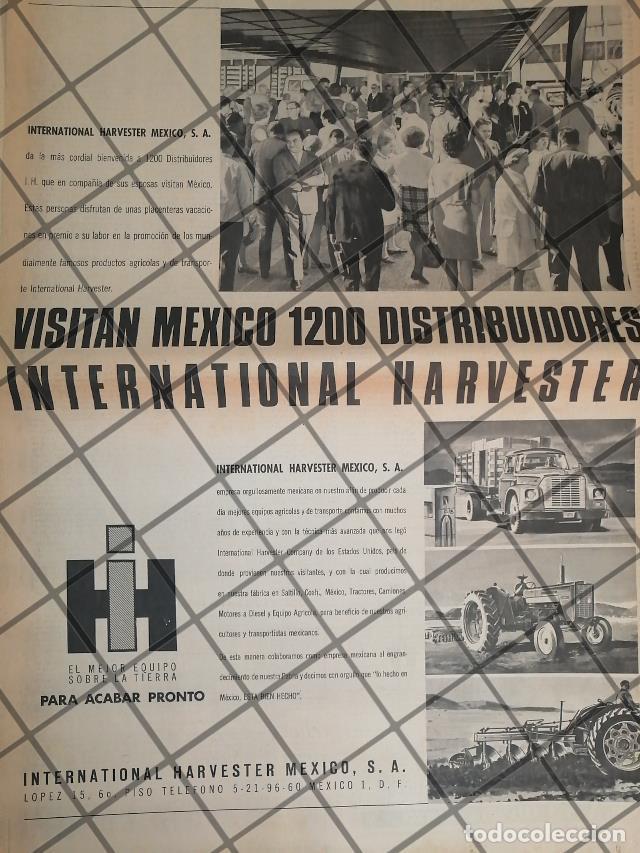 Colecionismo de cartazes: CARTEL PUBLICITARIO RETRO INTERNATIONAL HARVESTER MEXICO 1969