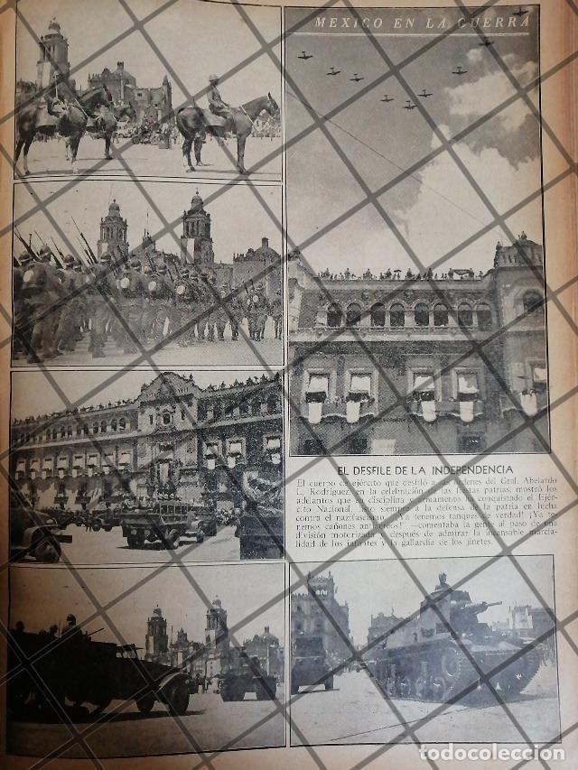 Colecionismo de cartazes: AFICHE RETRO DESFILE MILITAR 1942 MEXICO EN GUERRA