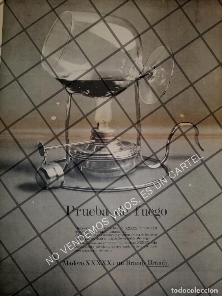 Colecionismo de cartazes: CARTEL PUBLICIDAD RETRO BRANDY MADERO X.X.X.X.X.X. 1969 T POSTER