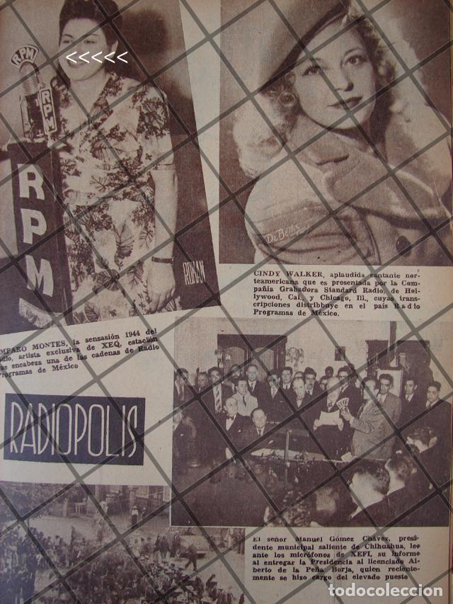 Colecionismo de cartazes: AFICHE RETRO BODA. AMPARO MONTES EN LA XEQ Y OTROS 1944