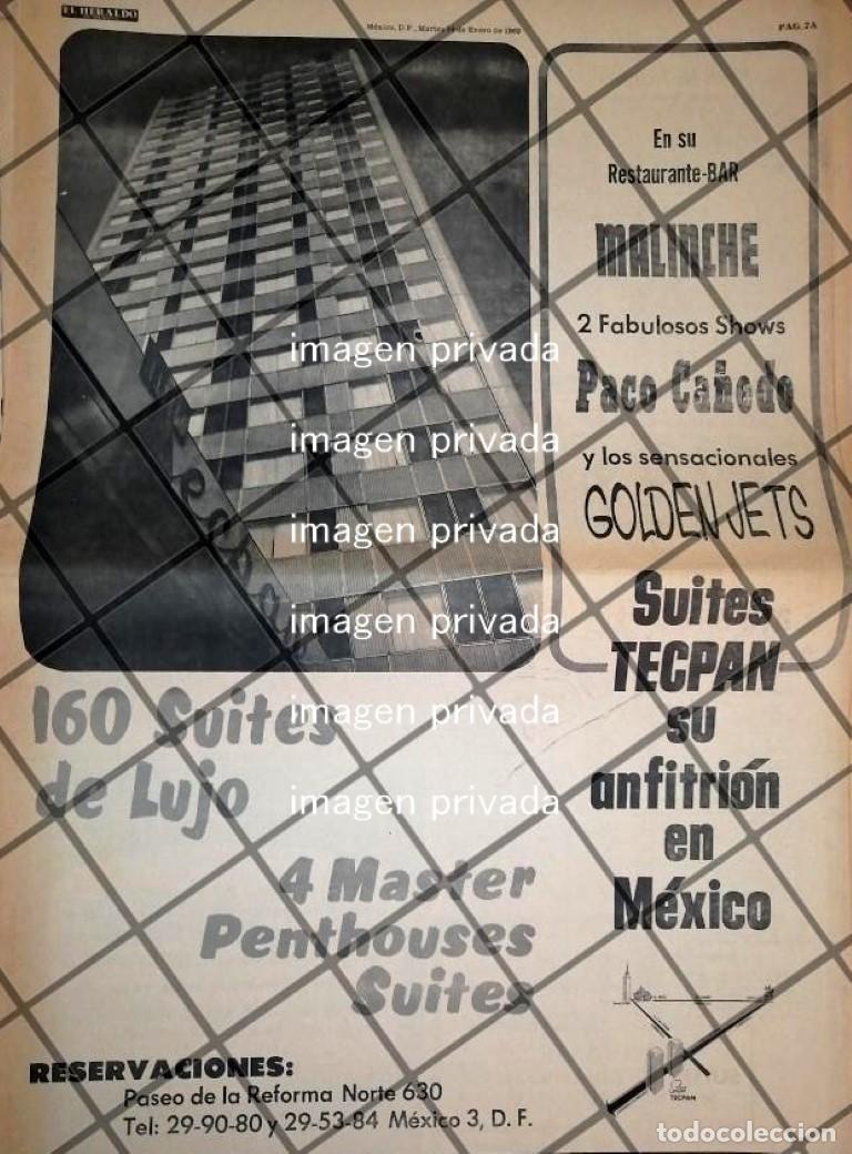 Collectionnisme d'affiches: PUBLICIDAD RETRO HOTEL SUITES TECPAN 1969 /4