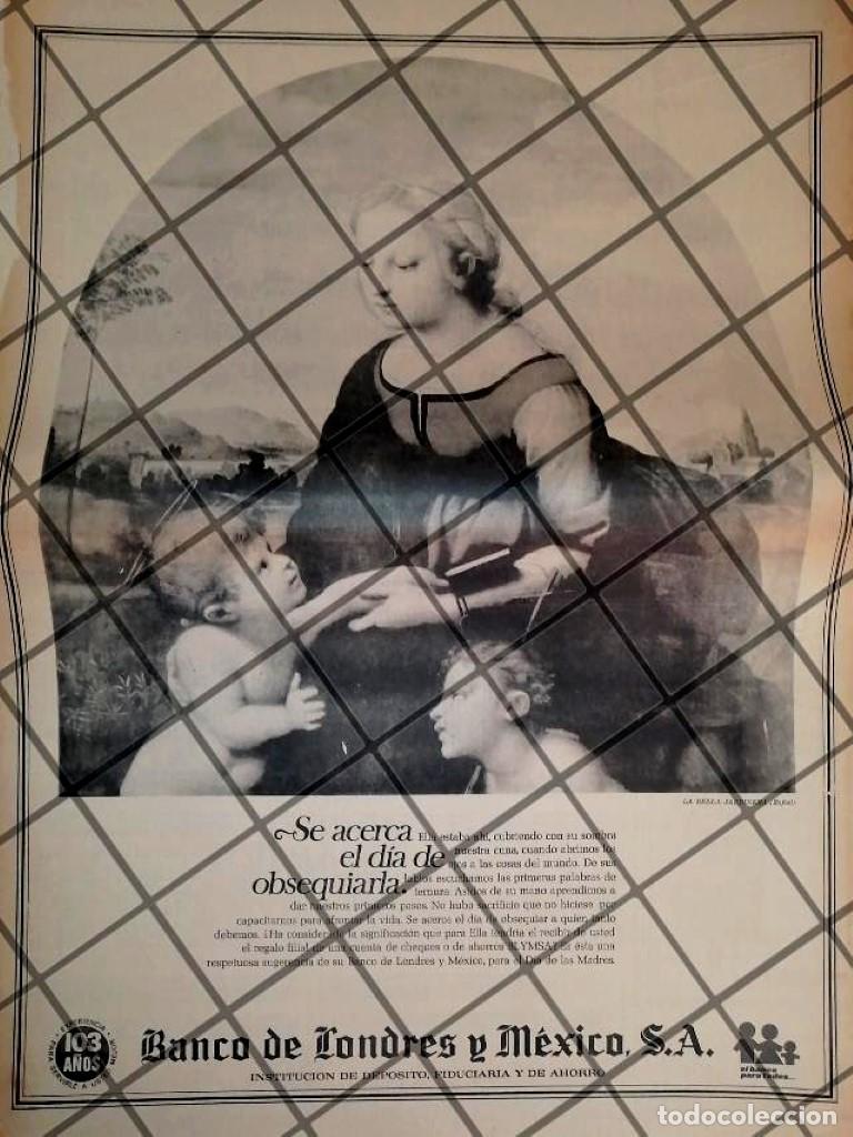 Collectionnisme d'affiches: PUBLICIDAD RETRO BANCO LONDRES Y MEXICO 1968 T. POSTER