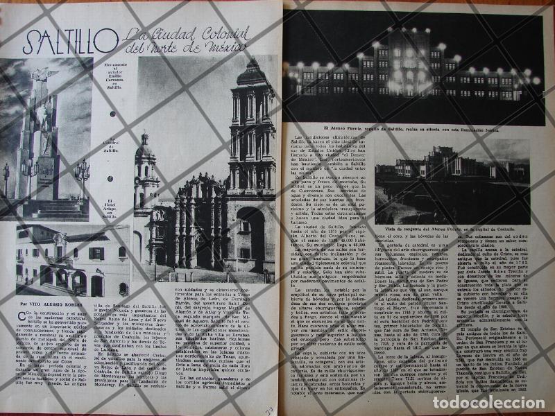 Collectionnisme d'affiches: AFICHE INEDITO SALTILLO Y TORREON COAHUILA 1937