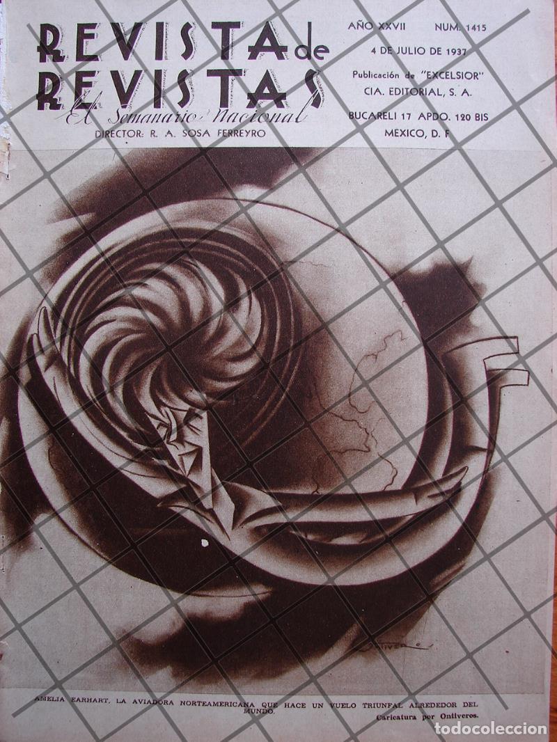Collectionnisme d'affiches: AFICHE ANTIGUO CARICATURA AMELIA HEARHART. POR ONTIVEROS