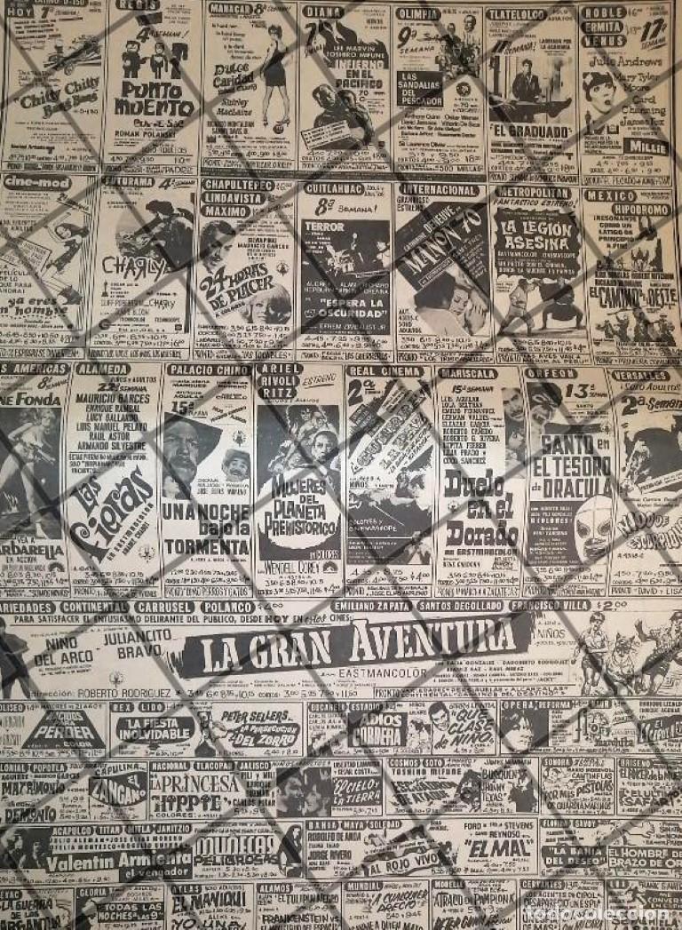 Collectionnisme d'affiches: CARTELERA DE CINE RETRO D.F 1969. EL SANTO Y MAS