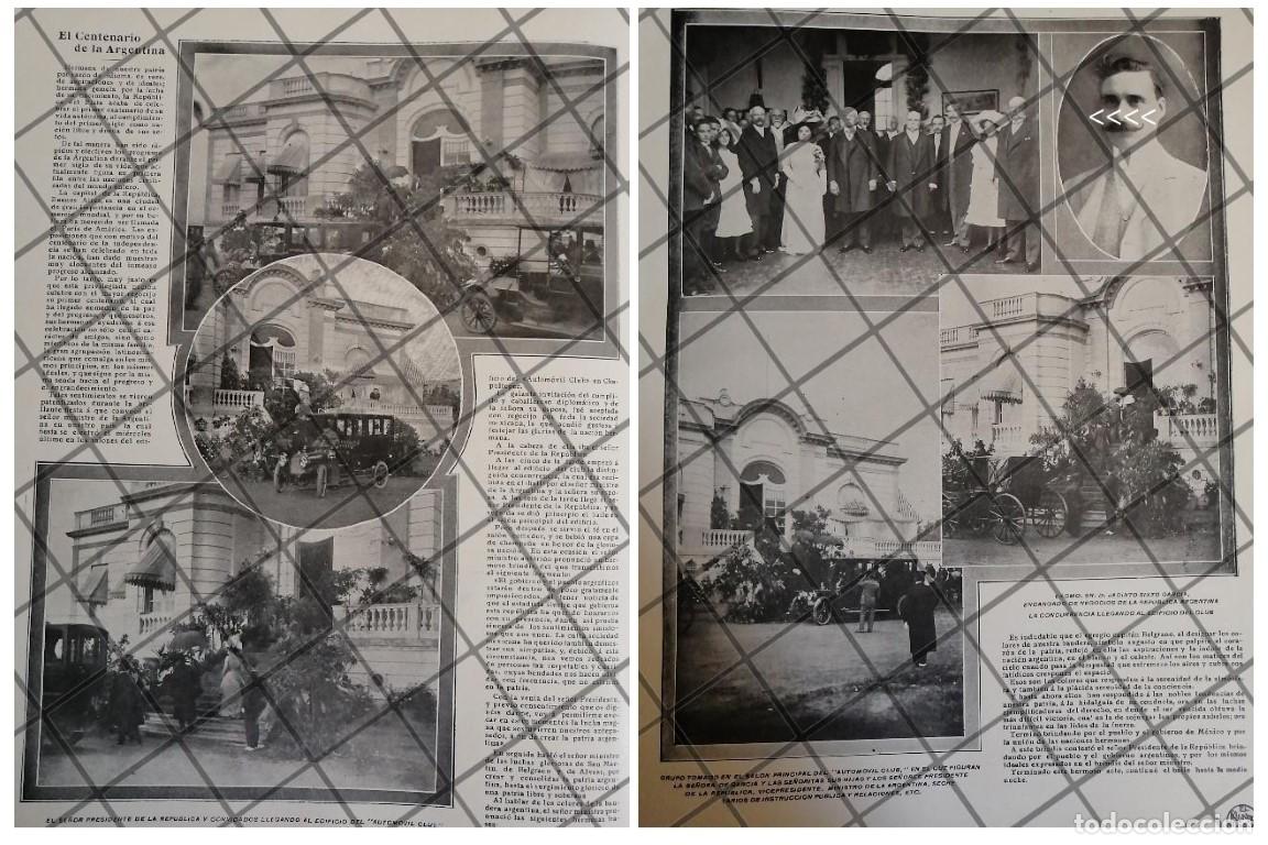 Collectionnisme d'affiches: AFICHE ANTIGUO PORFIRIO DIAZ EN LA EMBAJADA ARGENTINA 1910