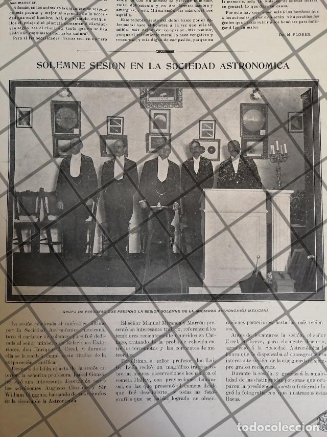 Collectionnisme d'affiches: AFICHE ANTIGUO SOCIEDAD ASTRONOMICA MEXICANA 1910