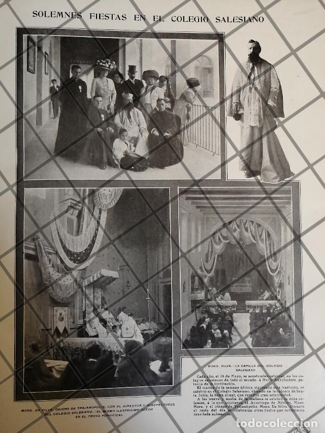 Collectionnisme d'affiches: AFICHE ANTIGUO COLEGIO SALESIANO 1910 Henrique J Reed da Silva
