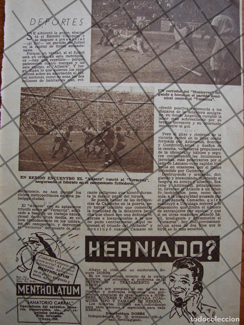 Collectionnisme d'affiches: AFICHE ANTIGUO PARTIDO ATLANTE VS VERACRUZ 1939 Y MAS