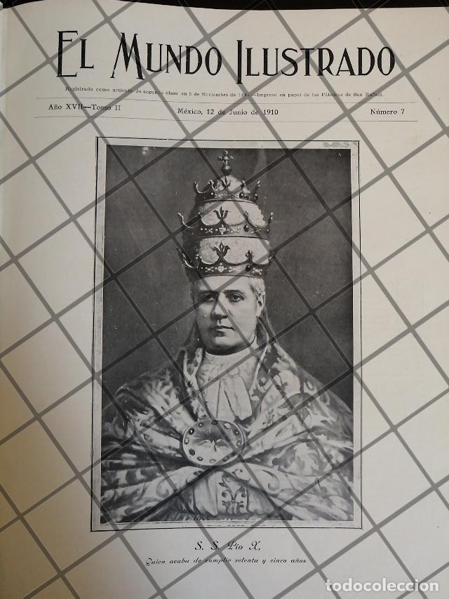 Collectionnisme d'affiches: PORTADA ANTIGUA. EL PAPA PIO X. CUMPLE 75 A&Ntilde;OS