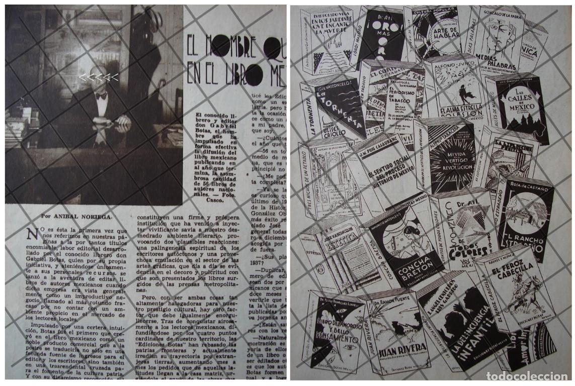 Collectionnisme d'affiches: AFICHE ANTIGUO ENTREVISTA A DON. GABRIEL BOTAS 1936