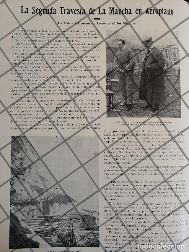 Poster collecting: AFICHE ANTIGUO Jacques de Lesseps CANAL DE LA MANCHA 1910