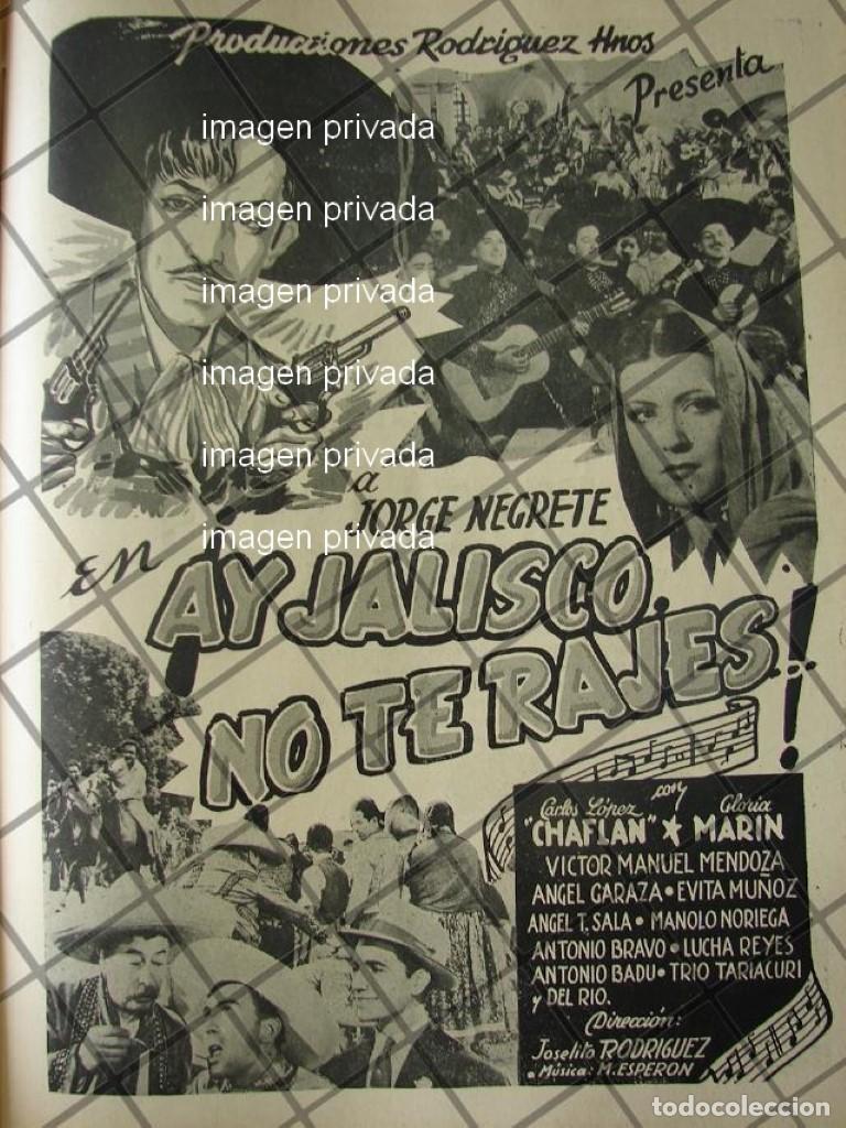 Poster collecting: AFICHE ANTIGUO PELICULA AY JALISCO NO TE RAJES 1941 /5