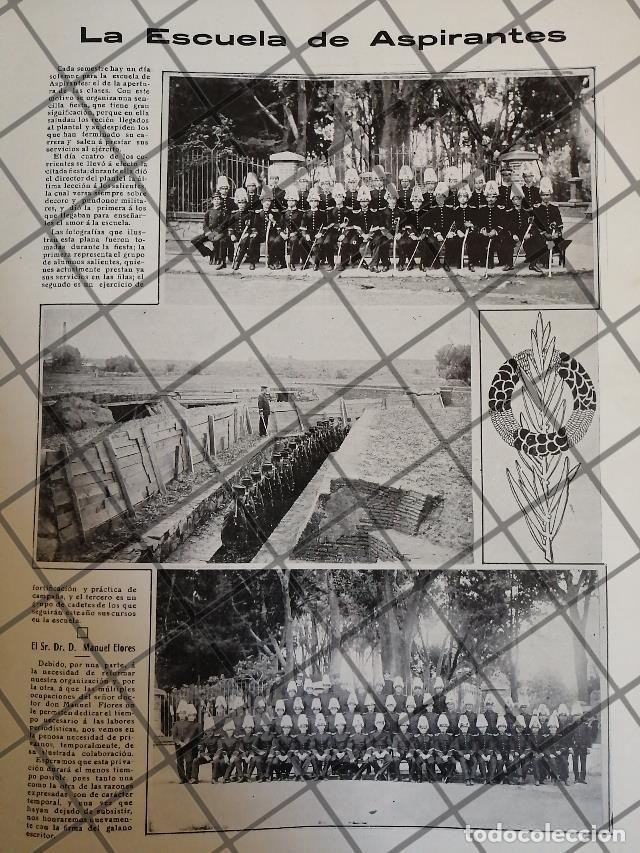 Poster collecting: AFICHE ANTIGUO. CADETES DE LA ESCUELA MILITAR 1910