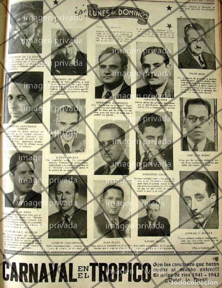 Colecionismo de cartazes: CARTEL ANTIGUO PRODUCTORES Y DIRECTORES DE CINE DE 1941