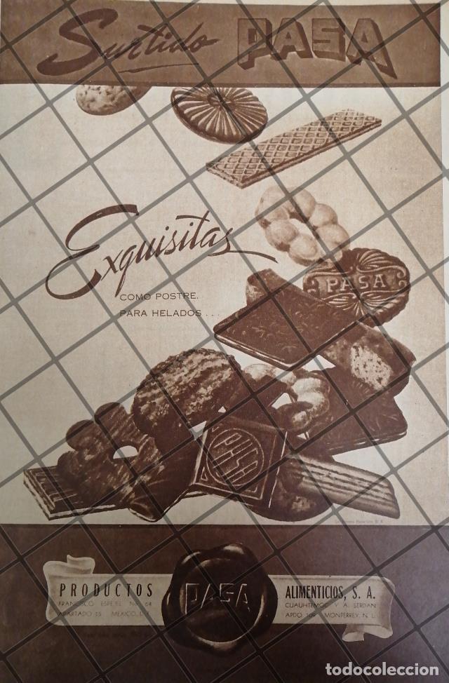 Colecionismo de cartazes: CARTEL PUBLICIDAD RETRO GALLETAS PASA. SURTIDO 1948