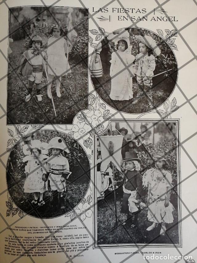 Colecionismo de cartazes: AFICHE ANTIGUO FIESTA INFANTIL EN SAN ANGEL 1910