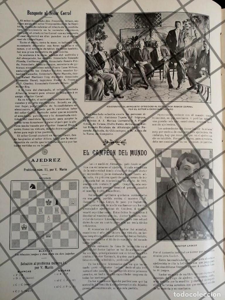 Colecionismo de cartazes: AFICHE ANTIGUO EMANUEL LASKER CAMPEON MUNDIAL 1910 ETC