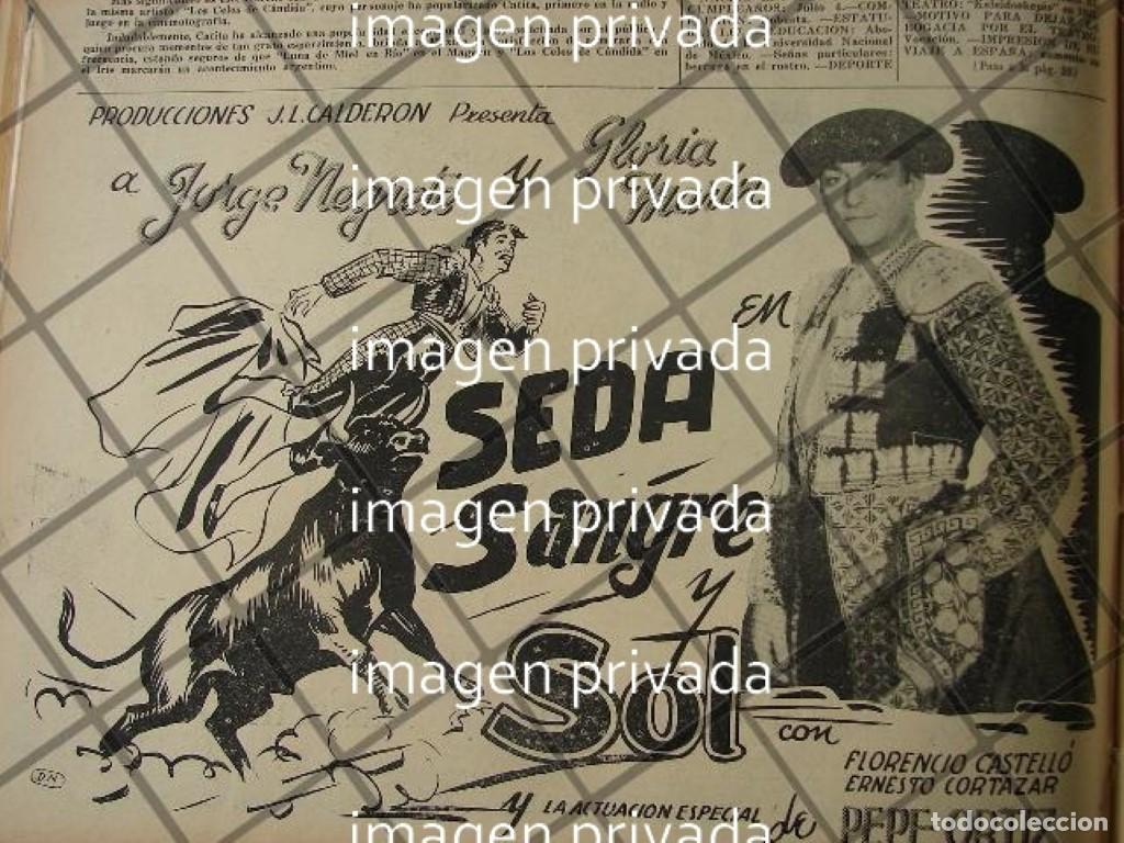 Colecionismo de cartazes: CARTEL ANTIGUO PELICULA. SEDA, SANGRE Y SOL 1941 JORGE NEGRETE
