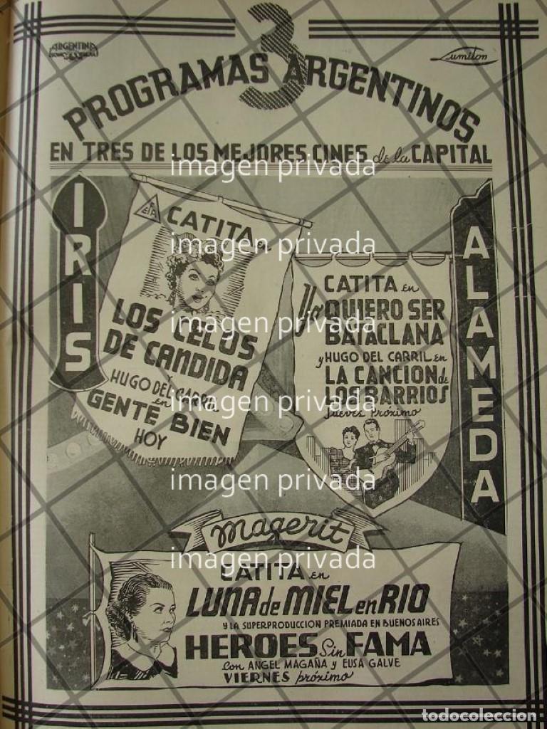 Colecionismo de cartazes: CARTELERA DE CINE RETRO CINE IRIS Y CINE ALAMEDA 1941