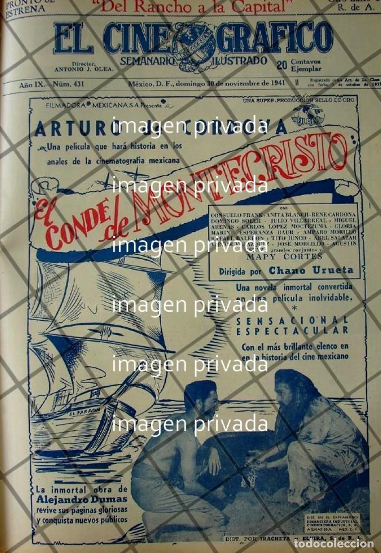 Colecionismo de cartazes: CARTEL RETRO PELICULA EL CONDE DE MONTECRISTO 1941 4