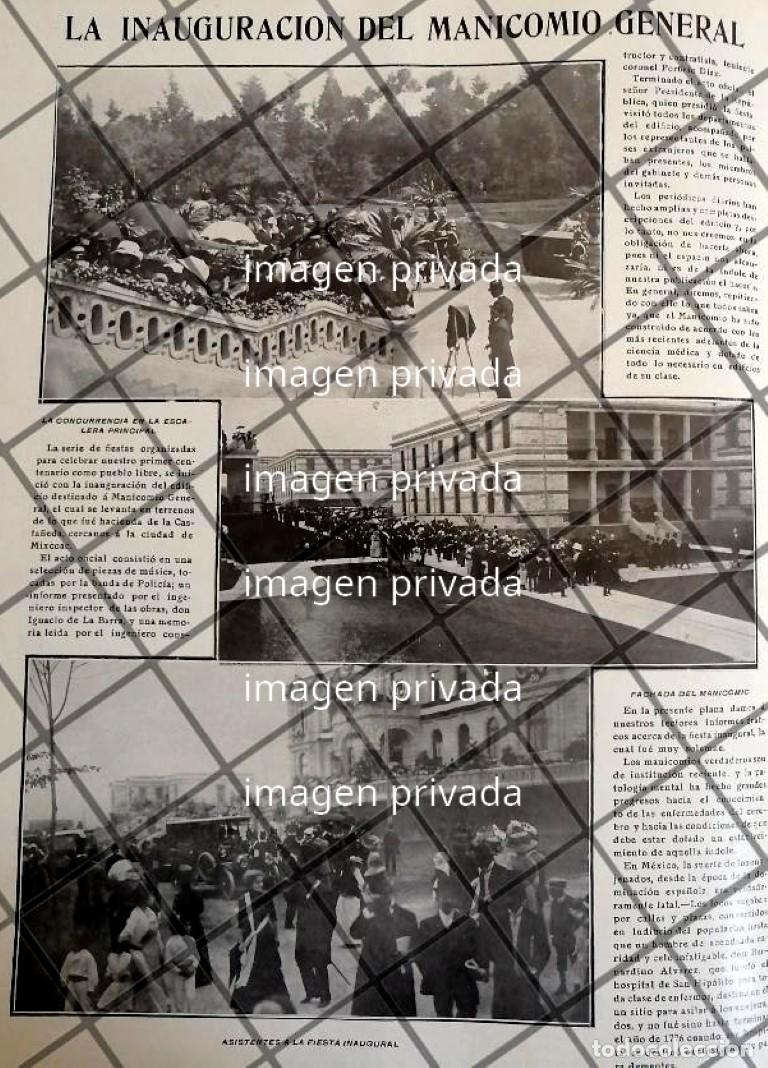 Sammeln von Plakaten: AFICHE ANTIGUO INUGURAN MANICOMIO DE LA CASTA&Ntilde;EDA 1910