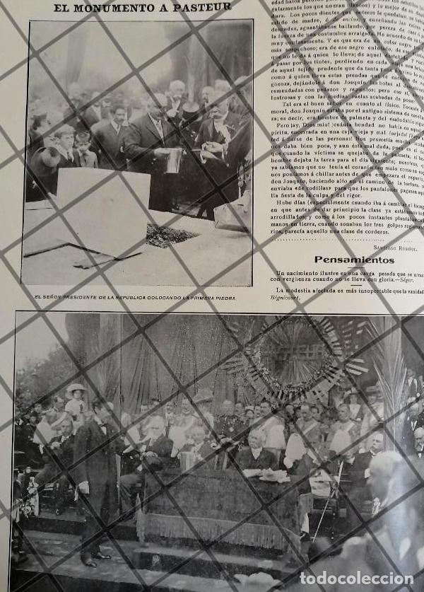 Poster collecting: AFICHE ANTIGUO PORFIRIO DIAZ HONRA A LUIS PASTEUR 1910